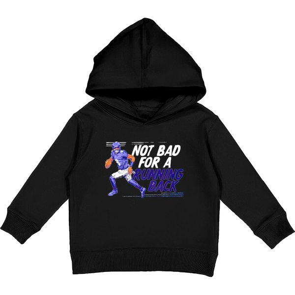 Lamar Jackson Not Bad For A Running Back Kids Pullover Hoodie