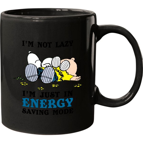 I'm Not Lazy I'm Just In Energy Saving Mode Snoopy Mugs-image