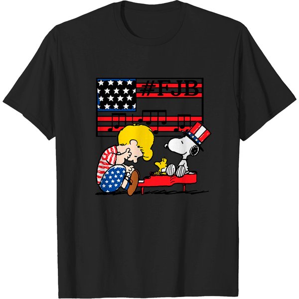 Fjb Snoopy Music T-Shirts-image