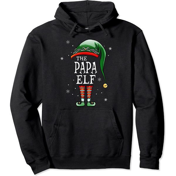 Papa Elf Hoodie Matching Family Funny The Papa Elf Christmas
