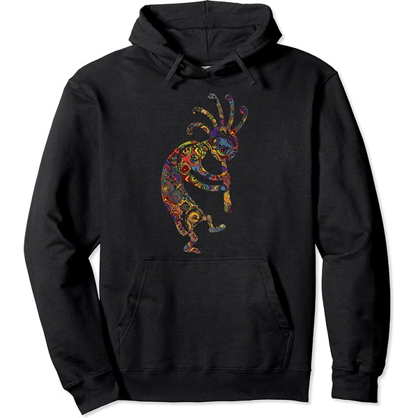 Kokopeli Hoodie Native American Kokopelli With Ornaments-image