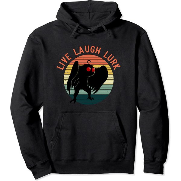 Mothman Hoodie Mothman Live Laugh Lurk-image