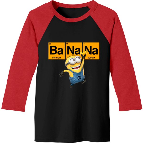 Banana Baseball Tees Minions Banana Elemental Square Happy Portrait