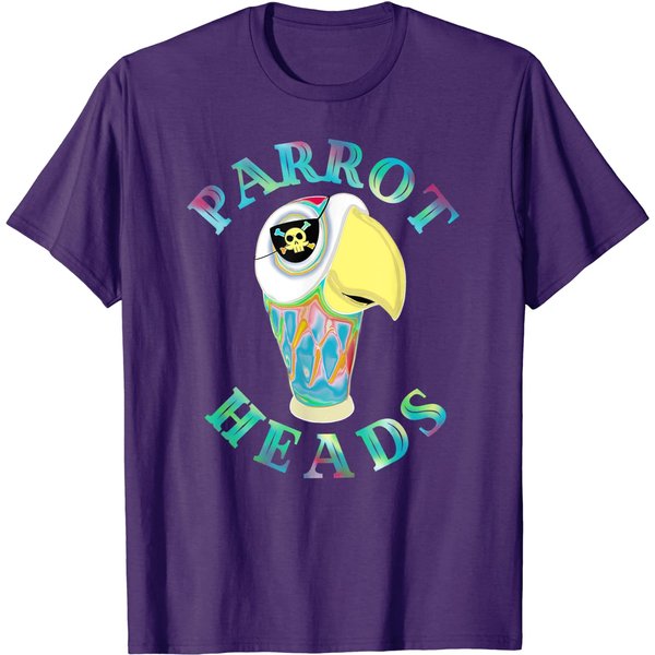 Parrot Head Fan Design T-Shirt-image