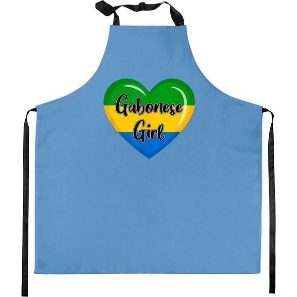 Gabon Flag Kitchen Apron For Gabonese Girl Kitchen Apron-image