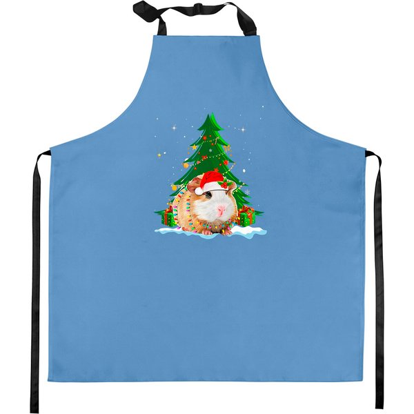 Guinea Pig Xmas Lover Guinea Pig Christmas Tree Kitchen Apron-image