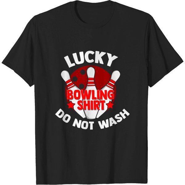 Lucky Bowling Shirt Do Not Wash Bowler Strike T-Shirt-image
