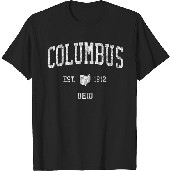 Columbus Ohio T-Shirt Vintage Sports Design Columbus Oh Tee-image