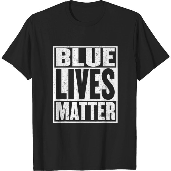 Blue Lives Matter Thin Support Leo Police Officers T-Shirt-image