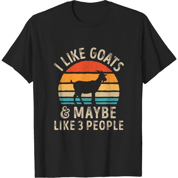 I Like Goats And Maybe Like 3 People T-Shirt-image
