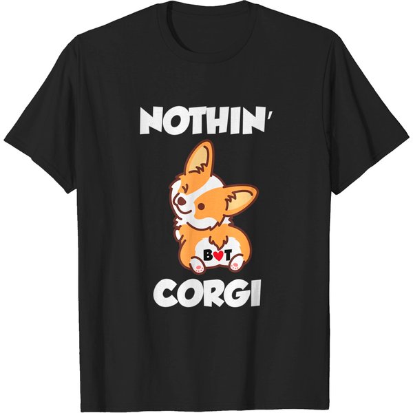 Nothin But Corgi Funny T-Shirt-image