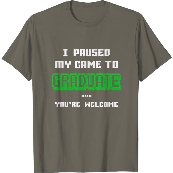 2021 Funny Gamer Graduate Graduation T-Shirt-image