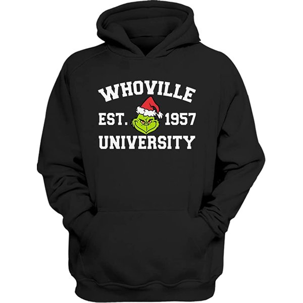 The Grinch Whoville University Est 1957 Christmas Hoodie