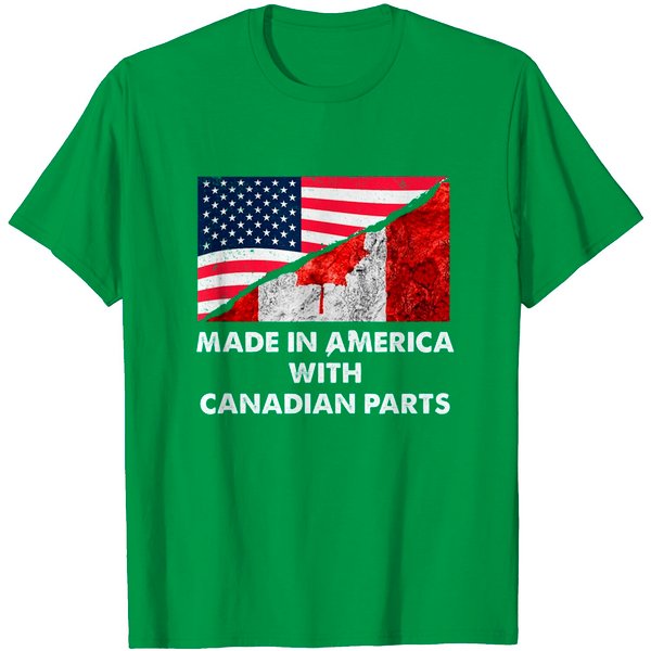 Made In America With Canadian Parts T Shirt-image