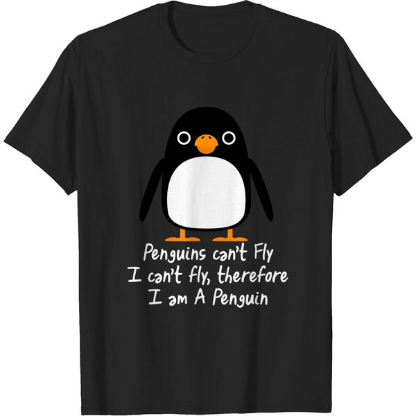 Penguin I Can't Fly Animal T Shirt-image