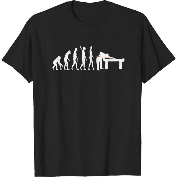 Pool Billard Evolution Snooker Player Table 8 Ball T-Shirt-image