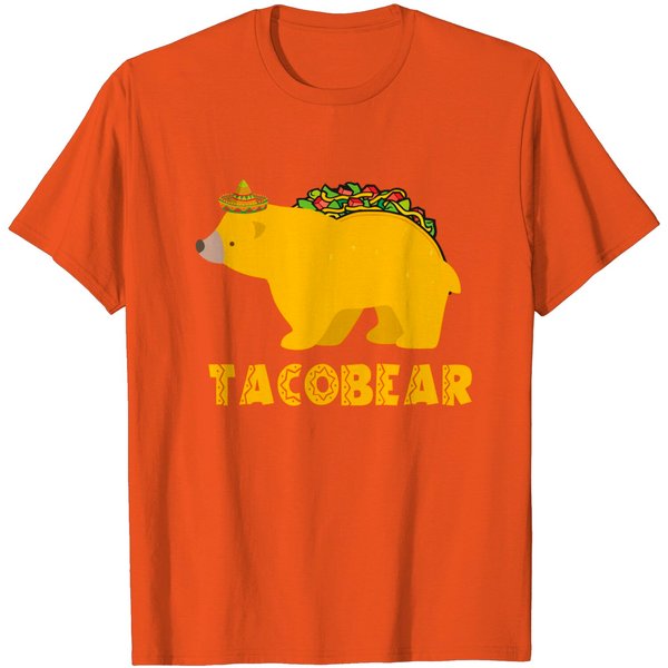 Graphic 365 Tacobear Taco Bear Tee Tacos Mexican Food Funny T-Shirt-image