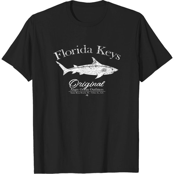 Florida Keys Shark Key West Marathon Key Largo T-Shirt-image