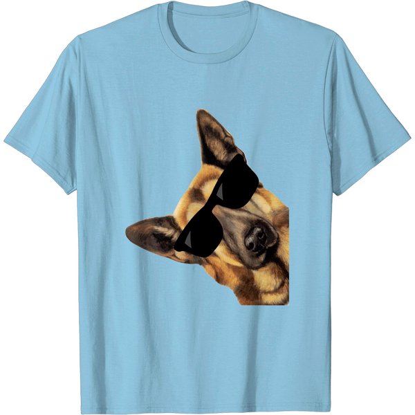 German Shepherd Dog With Sunglasses T Shirt-image
