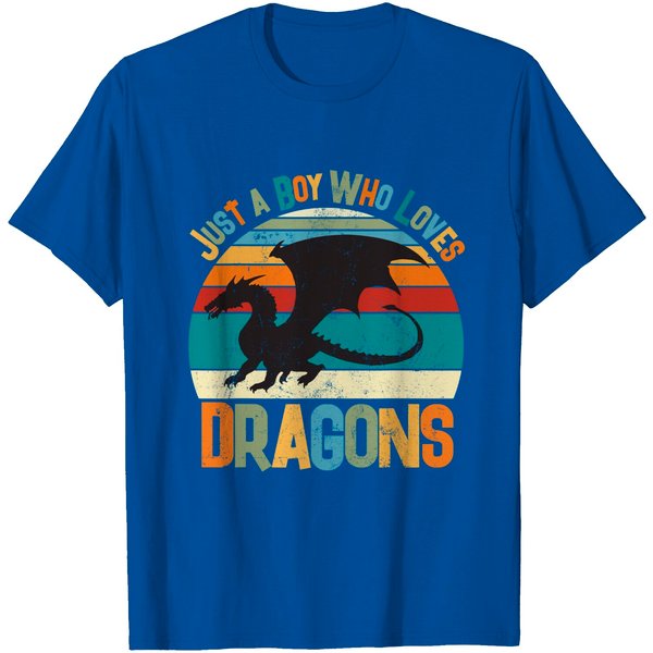 Just A Boy Who Loves Dragons T-Shirt-image