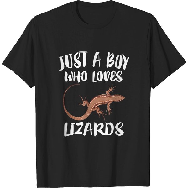 Just A Boy Who Loves Lizards T-Shirt-image
