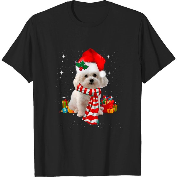 Bichon Frise Christmas T Shirt-image