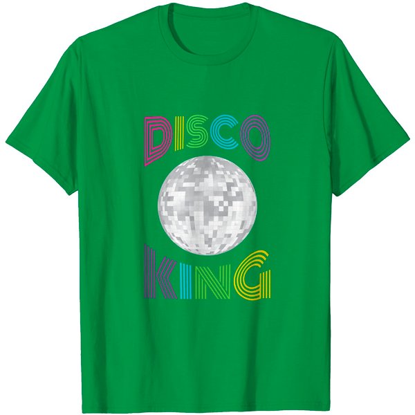 Disco King 70'S Seventies Costume T-Shirt Men Boys-image