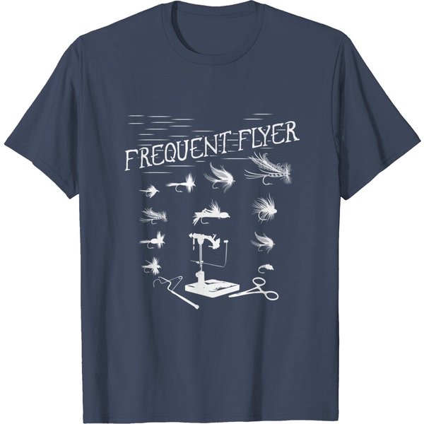 Fly Fishing Tying Funny Fisherman Christmas Fathers Day Gift T-shirt
