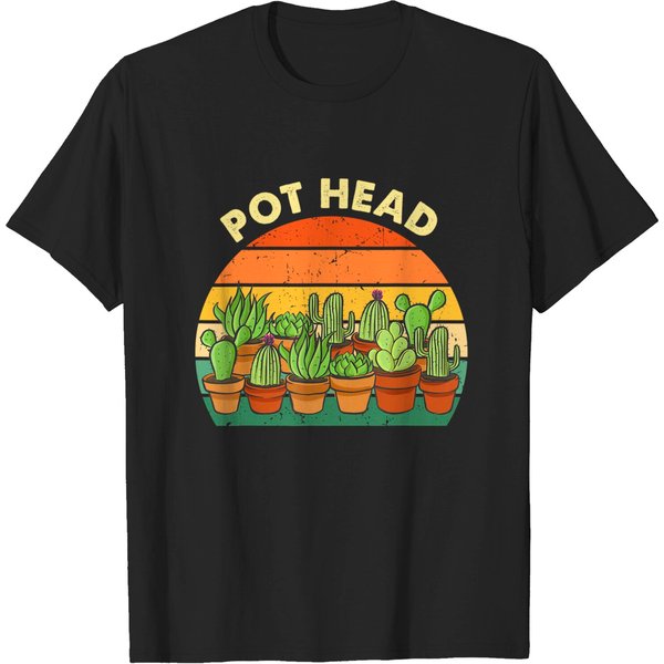 Pot Head Gardening Cactus T-shirt