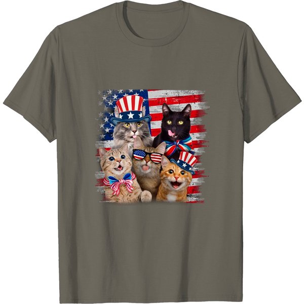 Meowica Cat Freedom Day T Shirt-image
