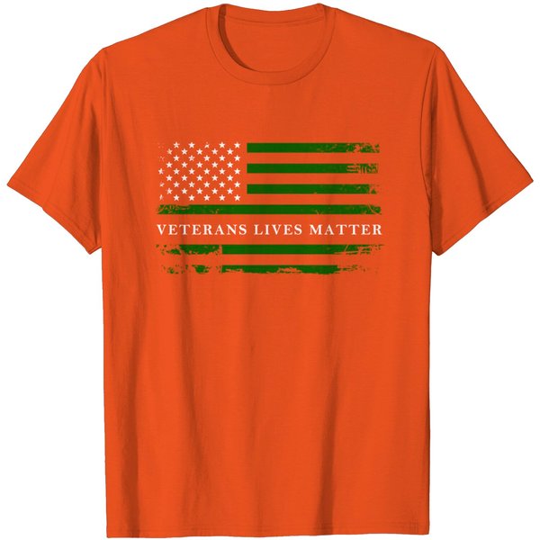 Veterans Lives Matter American Flag T-Shirt-image