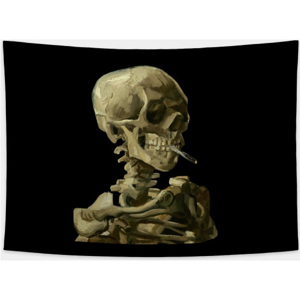 Van Gogh Skeleton - Van Gogh - Tapestry-image