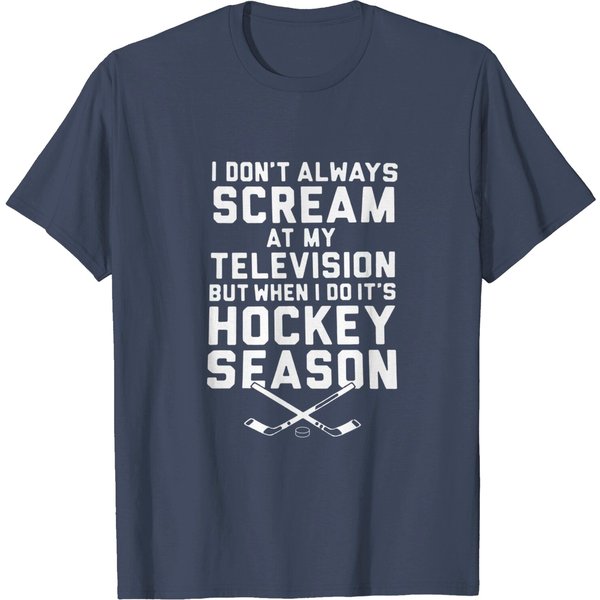 I Scream When It's Hockey Season T-Shirt-image