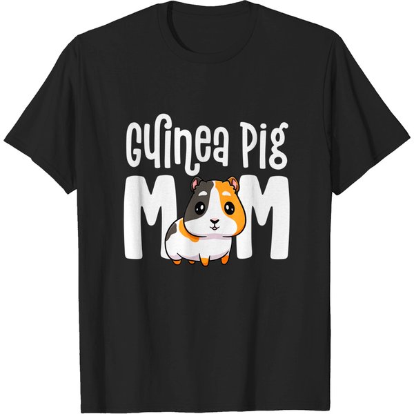 Guinea Pig Mom Gift For Lovers Owner Mother T-Shirt-image