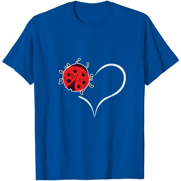 Ladybug Collecting Beetles Bug Heart T Shirt-image