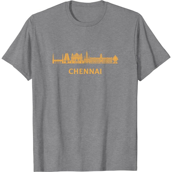 Chennai Skyline Tamil Madras T Shirt-image