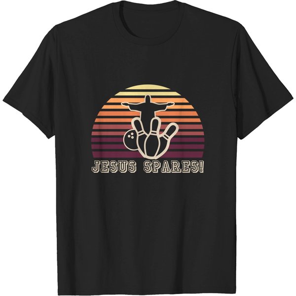 Jesus Spares Christian Bowling Lover Gift T-Shirt-image