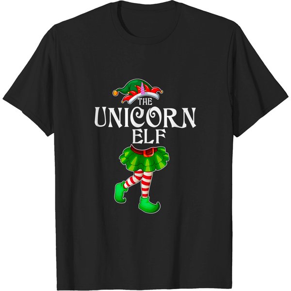 The Unicorn Elf Christmas Matching Family Group T-Shirt-image