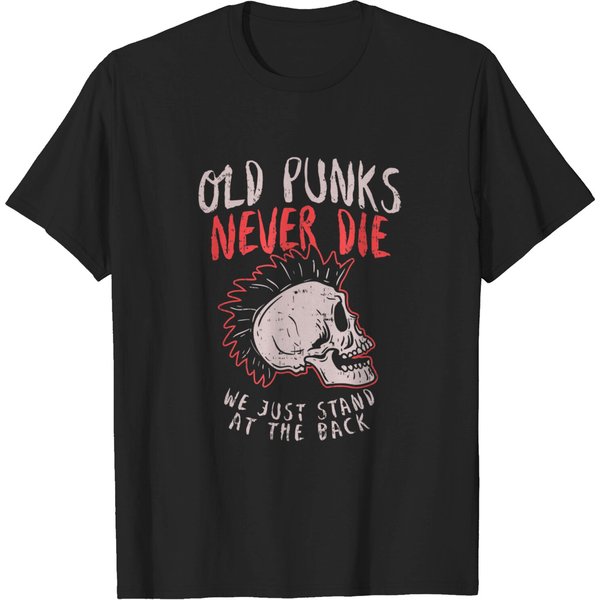 Punk T-Shirt Old Punks Never Die T-Shirt Rock Music-image