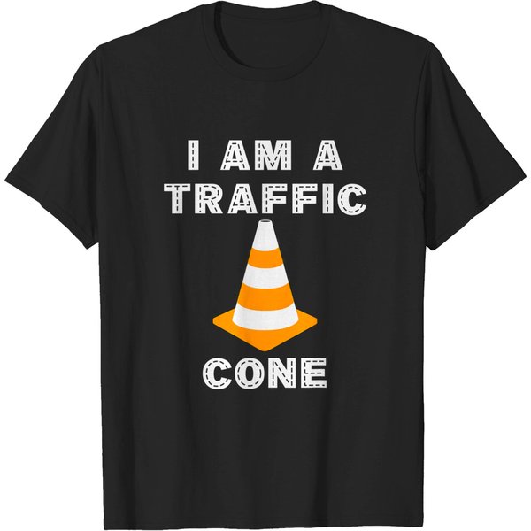 Traffic Cone Costume T-Shirt I Am A Traffic Cone-image