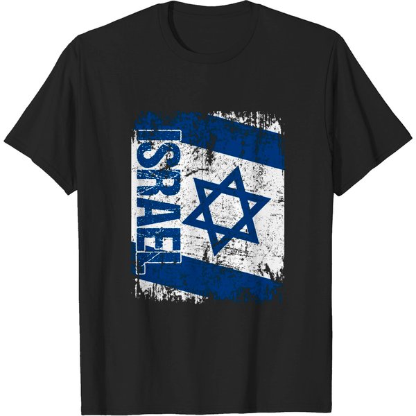 Israel Flag Vintage Distressed T Shirt-image