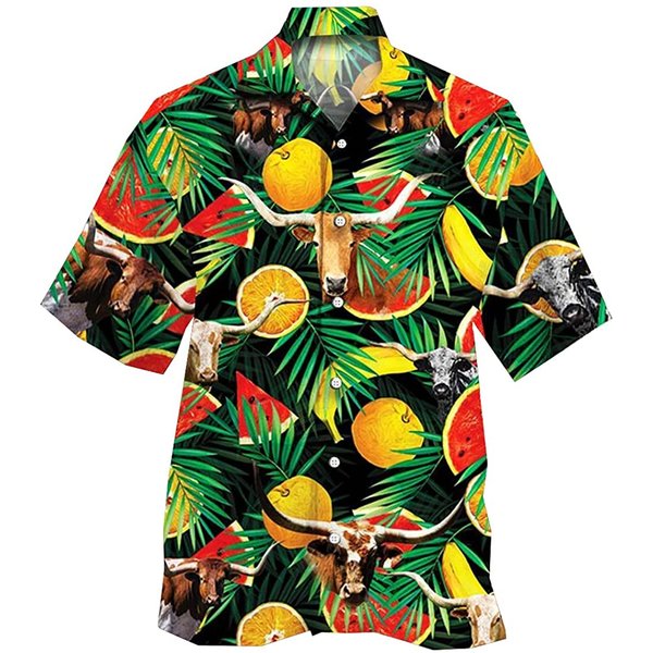 Tropical Fruit Hawaiian Shirts - Animals Hawaiian Shirts-image