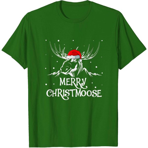 Merry Christmoose Tee For Moose And Christmas T-Shirt-image