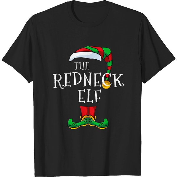 Redneck Elf Family Matching Christmas T-Shirt-image