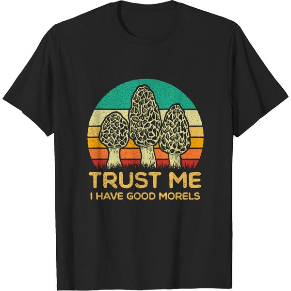 Morel Mushroom Shirt Funny Foraging Morels Hunters Tshirt T-Shirt-image