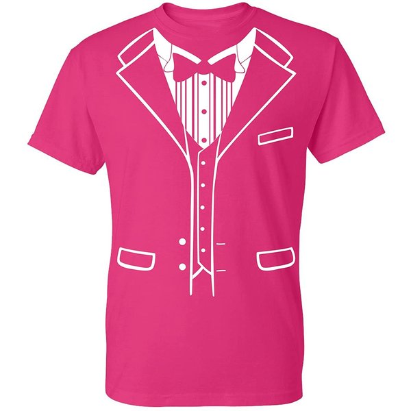 Tuxedo Classic With Bowtie Party Wedding T-Shirt-image