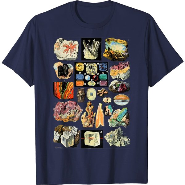 Crystal T-Shirt Minerals Gems And Crystals Rock Collecting Geology-image