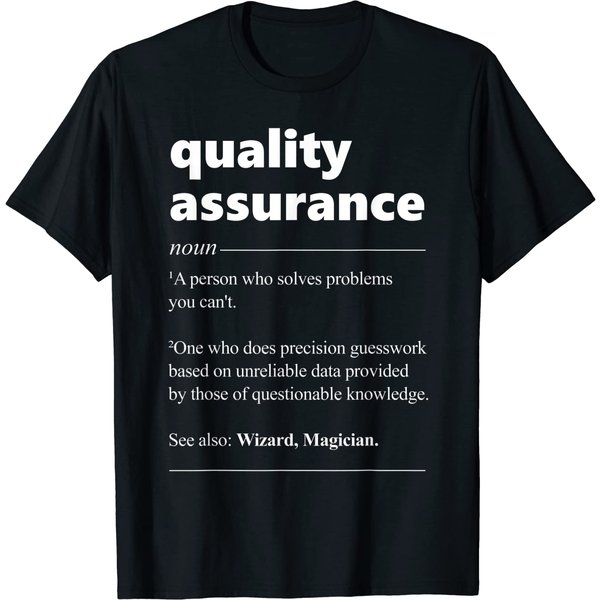 Quality Assurance Definition Gift For Qa Manager Engineer T-Shirt-image