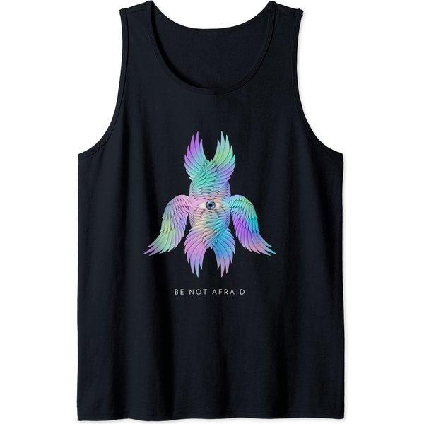 Biblically Accurate Angel Tank Top Be Not Afraid Rainbow Seraph-image