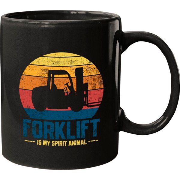 Forklift Vintage Coffee. Mug-image